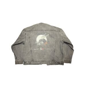 Buffalo Spirit Native American Denim Jacket Size XL